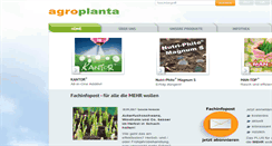 Desktop Screenshot of agroplanta.de